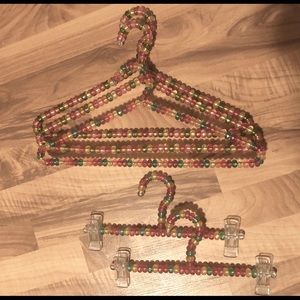 Japanese Beaded Clothes Hangers - 5pcs